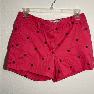 Women's Pink Embroidered Shorts